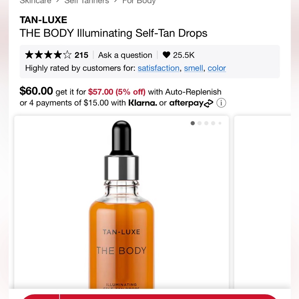 Tan luxe self tan drops